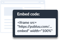 Sharing with Embed Code